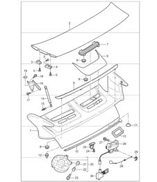 lid rear 997 GT3 2007-11