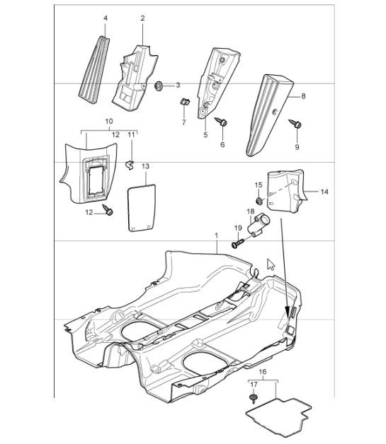 Diagram 807-02 Porsche Cayenne Turbo 4.5L 2003>> Carrozzeria