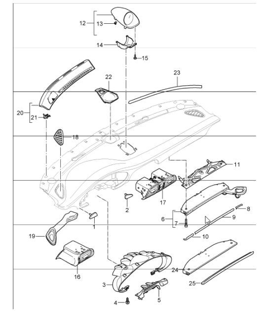Diagram 809-01 Porsche Cayenne E-Híbrido V6 3.0L V6 340 CV 