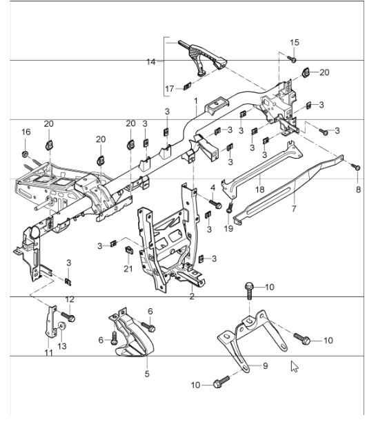 Diagram 809-04 Porsche Cayenne 3.6L 2007>> Body