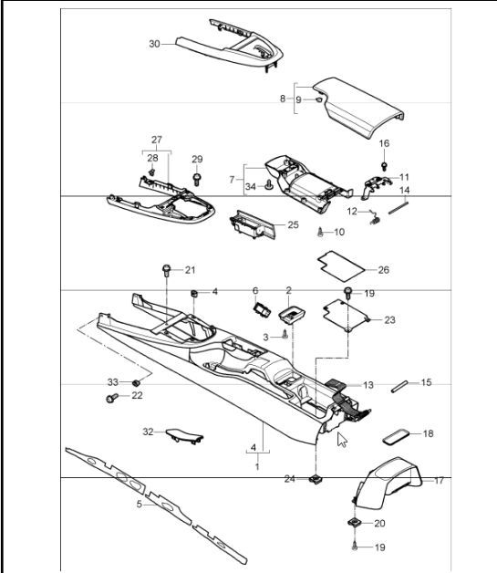Diagram 809-20 Porsche 997（911）MK1 2005-2008  车身