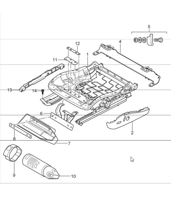 Diagram 817-50 Porsche Cayenne S/GTS 4.8L 2007>> Body