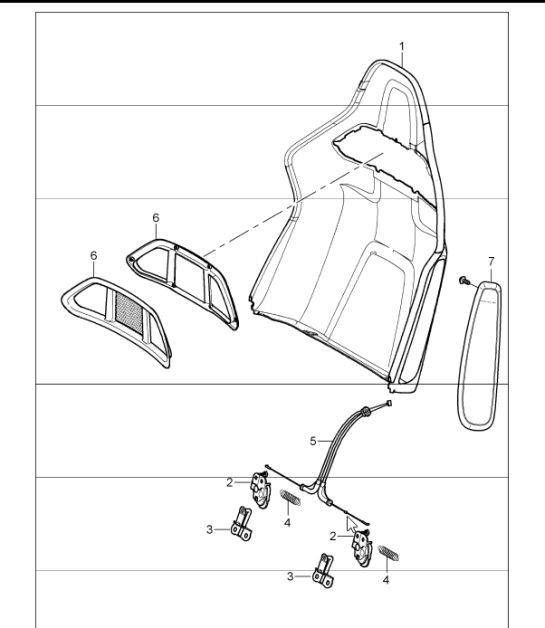 Diagram 817-99 Porsche Panamera S Hybride V6 3.0L Carrosserie