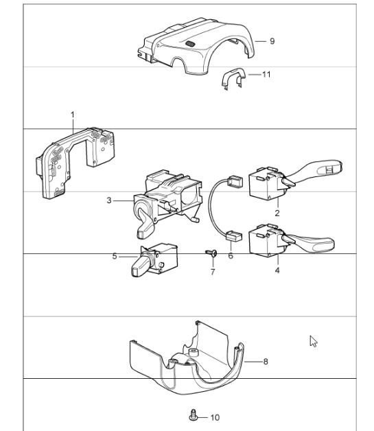 Diagram 903-10 Porsche Cayenne MK3 (958) 2010-2017 Équipement électrique