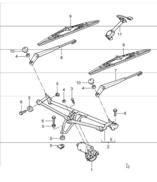 Diagram 904-00 Porsche 997 MKII GT3 2010>> Materiale elettrico