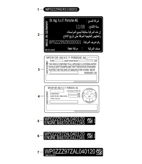 Diagram 003-010 Porsche Taycan 