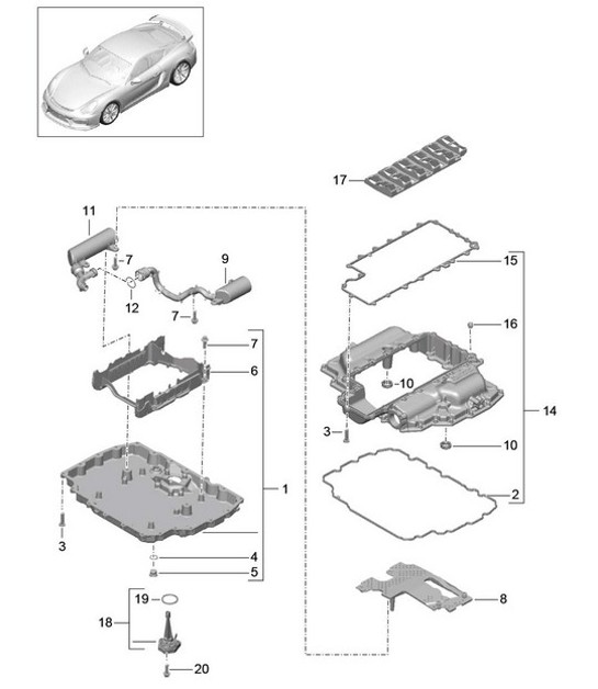 Diagram 104-002 Porsche Macan-e électrique 265 kW / 360 ch 