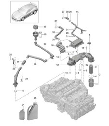 Engine lubrication 981C Cayman GT4 2016