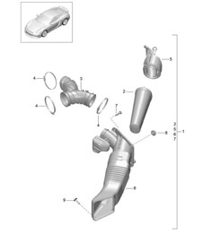 Luchtfilter 981C Cayman GT4 2016