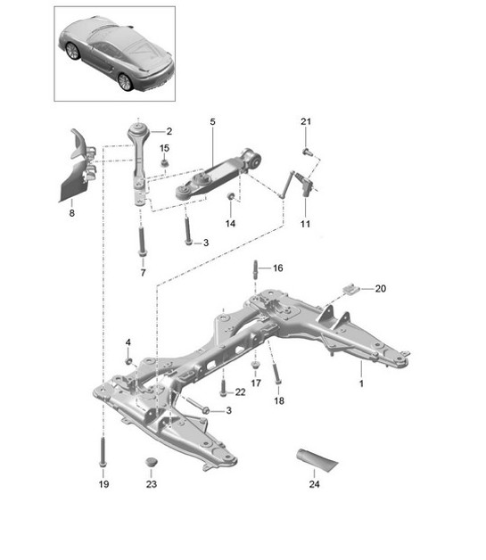 Diagram 401-000 Porsche 992 Turbo Cabriolet 3.8L 