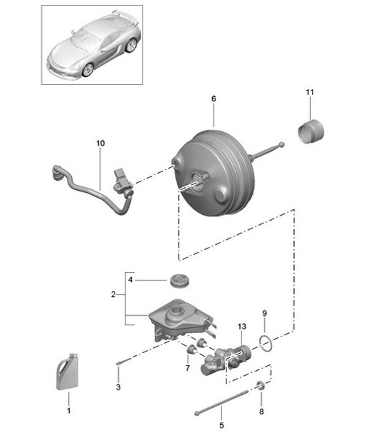 Diagram 604-000 Porsche Panamera Diesel V6 3.0L Roues, Freins