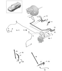 制动管路 / 前端 - FRONT - 981C Cayman GT4 2016