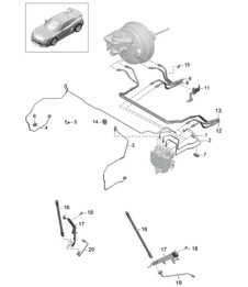 Remleidingen / voorkant - VOOR - 981C Cayman GT4 2016