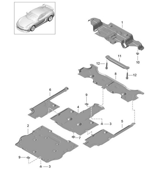 Diagram 801-070 Porsche Cayenne Turbo / Turbo S 4.8L 2007>> Body