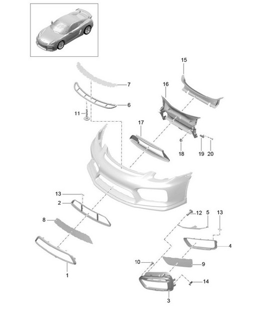 Diagram 802-001 Porsche 卡宴 Turbo S 4.5L 2006>>  车身