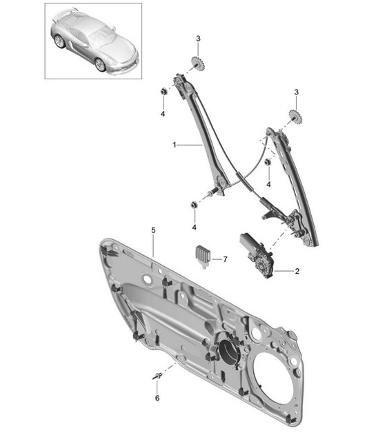 Diagram 804-030 Porsche Boxster Spyder 718 4.0L (420 ch) 