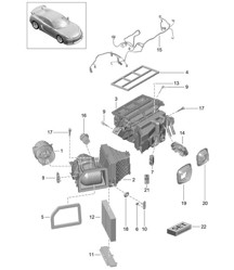 空调和单独零件 981C Cayman GT4 2016