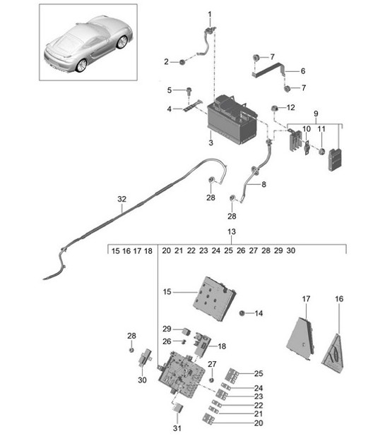 Diagram 902-006 Porsche 992 (911) MK2 2024>> 