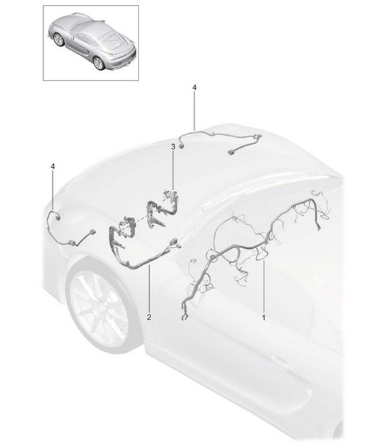 Diagram 902-011 Porsche Cayman GTS 718 4.0L PDK（400 马力） 电子设备
