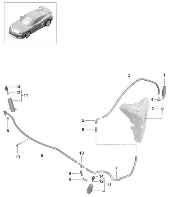 Diagram 904-020 Porsche 944 1982-1991 