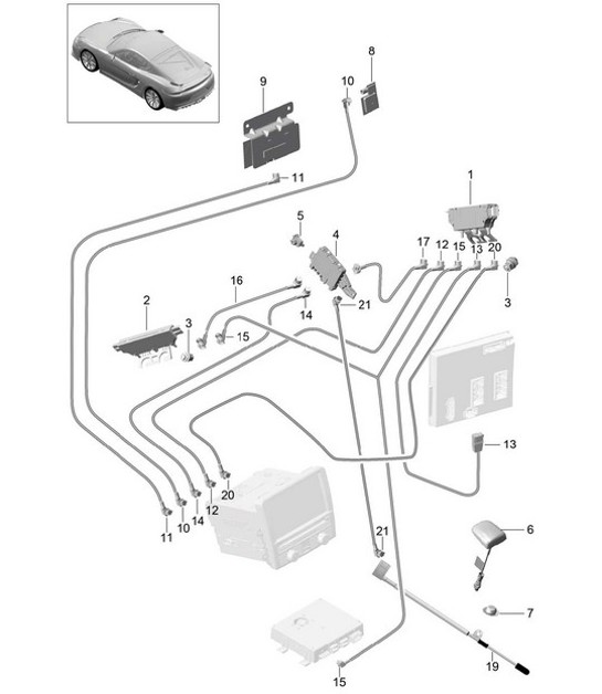 Diagram 911-002 Porsche 944 Turbo 2.5L 8V 1985-88 