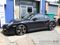 Porsche 997 Turbo with 19' Style 1054 Matt Black alloy wheels 