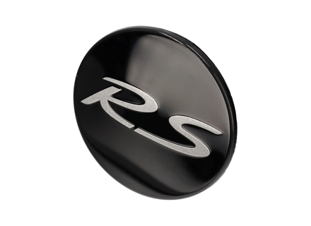 中央锁止轮毂盖，黑色，带银色 RS 标志。保时捷 997 GT3 RS 2010-13 年 - 99736120793