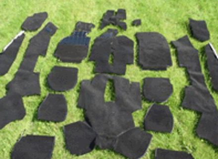 Interior floor carpet set. Porsche 993 1994-98 - 99355660, 99355660RHD