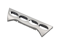 Console panel Silver with 4 Holes Porsche 996 / 986 Boxster - 911680CP915, 911680CP915A Console panel Silver with 4 Holes Porsche 996 / 986 Boxster - 911680CP915, 911680CP915A
