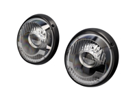 Ensemble de phares à LED - Lentille cannelée et boîtier chromé en bronze - pour conduite à droite (RHD) Porsche 964 1989-1994 - 91163111202, 91163102300 - RAVBA-GM Ensemble de phares à LED - Lentille cannelée et boîtier chromé en bronze - pour conduite à droite (RHD) Porsche 964 1989-1994 - 91163111202, 91163102300 - RAVBA-GM