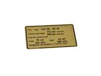 Etichetta con la pressione degli pneumatici. Porsche 928S modelli USA - 92800650902 - PAKRU