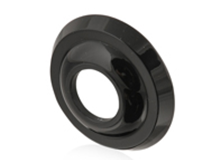 Rozet voor raamkruk en binnenkruk, Zwart. Porsche 356 Pre-A - 35653711700