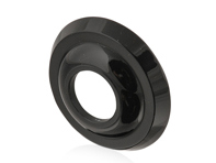 Rosette für Fensterkurbel und Innengriff, Schwarz. Porsche 356 Vor-A - 35653711700