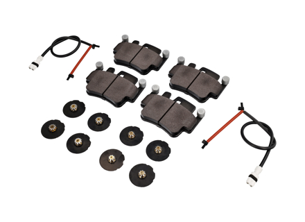 REAR Brake pads, sensors, shims kit Porsche 996 Turbo / 996 C4S ABS - 99635208602, 99635208600, 99661236501, 99635294903