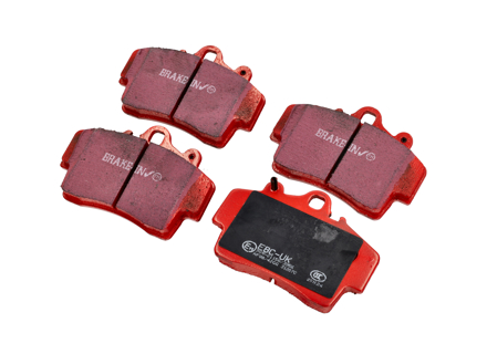 EBC 红色刹车片‘公路’前部。保时捷 986 Boxster / 987 Boxster / 987C Cayman - 98635193911, 98635193913, 98635193915, 98735193902, 98735193903, 98735193904 - DP 31207C, DP31207C, DP-31207C