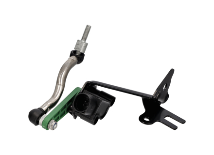 Front suspension self levelling sensor with linkage. Porsche 95B Macan - 8R0941286D, 8R0941286F, 9A794128600, 9A794128500, 8R0941285D, 8R09412865