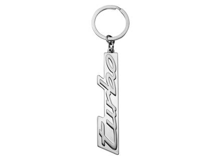 Porsche Key Ring With Turbo Lettering, Silver. - WAP0500380STRB