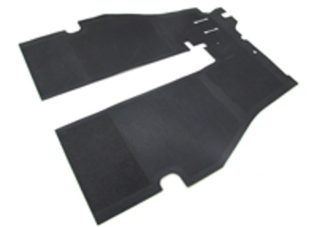 Voorste rubberen basismat. Porsche 356 LHD-auto's - 64455110106, 64455110105