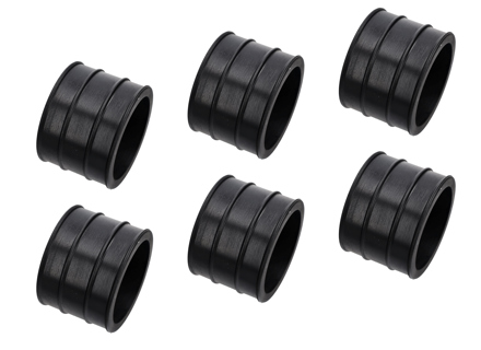 Gummimanschetten für den Lufteinlass, 6er-Set. Porsche 911 SC 1978-83 - 92811015801, 92811015800