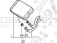 Climate Control Heat Exchanger. Porsche 955/957 Cayenne RHD - 95557232700 Climate Control Heat Exchanger. Porsche 955/957 Cayenne RHD - 95557232700