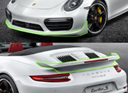 Aerokit 911 Turbo add-on package. Porsche 911 (991.2) Turbo - 99104480308