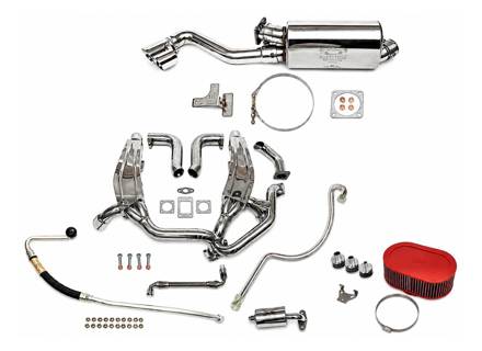 Pacchetto prestazioni sportive, terminale di scarico singolo a quattro uscite. Porsche 911 Turbo 1975-89 - 93011103806, 93021103301, 93021103304