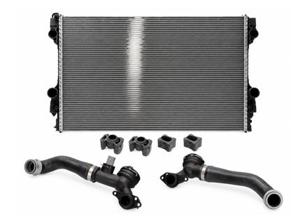 Acqua del radiatore con tubi flessibili. Porsche 970 Panamera 2010-16 - 97010613103, 97010613103, 97010613102, 8MK 376 755-671, 59172 - CR1163000P