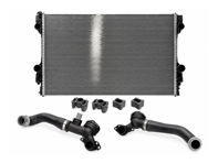 Acqua del radiatore con tubi flessibili. Porsche 970 Panamera 2010-16 - 97010613103, 97010613103, 97010613102, 8MK 376 755-671, 59172 - CR1163000P