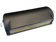 哑光黑色（涂漆）碳纤维空气滤清器盖，带黄铜网。保时捷 911CIS 1973-83 - 91108012302, 93011018400, 91111018300 - CISaircleaner