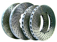 Replacement for CERAMIC Brake Discs DRILLED for Porsche 991 Turbo MKI 520BHP - 211912170, 211912160, 211912150