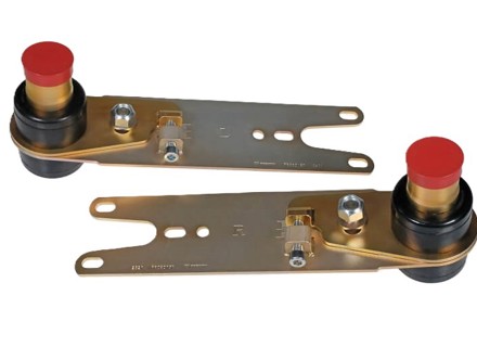 Juego de amortiguadores traseros deportivos de ajuste rápido con placa de resorte. Porsche 911 1969-86 (con caja de cambios 915) - 90133300309, 91133300900, 91133300905, 90133300301 - PR08019P