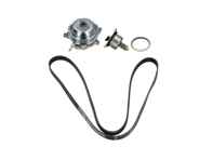 Water pump, belt & thermostat kit. Porsche 718 Boxster 2.0ltr / 718 Cayman 2.0ltr - 9A210605002, 9A210605001, 9A210605003, 9A110622603, 9A110622602, 9A712111000, 0PB121110A, 0PB121688, 9A2210222400/1