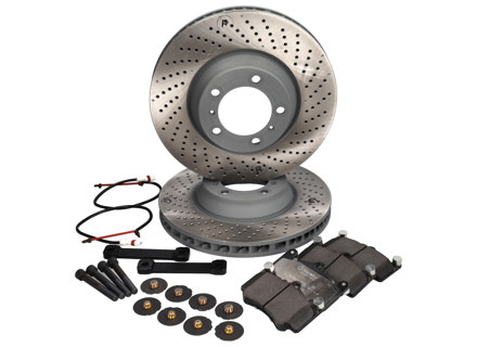 Brake Disc and pads Upgrade to 350mm for 996TT / C4S Rear axle