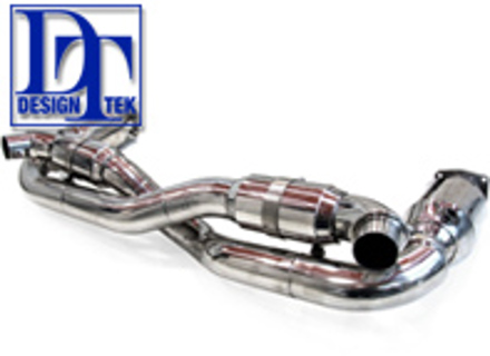 Sportauspuffanlage für Porsche 997TT 07>> mit 200 CELL CATS - DesignTek - 99711300980, 997113009BX, 99711301080, 997113010BX, 99711102680